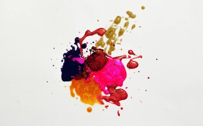 photo of multicolored abstract painting